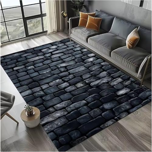 JIAOJING Teppich Ziegel Stein Gebäude Wand Originalität Teppich Für Wohnzimmer Schlafzimmer Wohnkultur rutschfest Für Sofa Fußmatte 80X120Cm JIAOJING Teppich Ziegel Stein Gebäude Wand Originalität Teppich Für Wohnzimmer Schlafzimmer Wohnkultur rutschfest Für Sofa Fußmatte 80X120Cm von JIAOJING