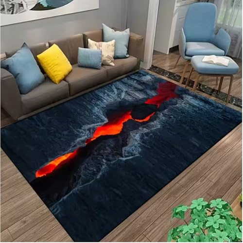 JIAOJING Volcano Lava Magma Teppiche Teppich Für Schlafzimmer Dekor Wohnzimmer Teppiche Nachttisch rutschfeste Bodenmatte Home Entrance Fußmatte 160X280Cm JIAOJING Volcano Lava Magma Teppiche Teppich Für Schlafzimmer Dekor Wohnzimmer Teppiche Nachttisch rutschfeste Bodenmatte Home Entrance Fußmatte 160X280Cm von JIAOJING