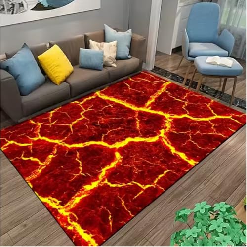 JIAOJING Volcano Lava Magma Teppiche Teppich Für Schlafzimmer Dekor Wohnzimmerteppiche Nachttisch rutschfeste Bodenmatte Home Entrance Fußmatte 160X230Cm JIAOJING Volcano Lava Magma Teppiche Teppich Für Schlafzimmer Dekor Wohnzimmerteppiche Nachttisch rutschfeste Bodenmatte Home Entrance Fußmatte 160X230Cm von JIAOJING