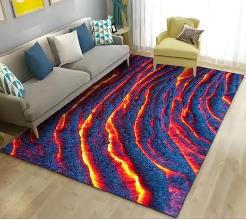 JIAOJING Vulkanischer Lavateppich Wohnzimmer rutschfeste Bodenmatte Couchtisch Bereich Teppiche Für Schlafzimmer Teppiche 120X160Cm JIAOJING Vulkanischer Lavateppich Wohnzimmer rutschfeste Bodenmatte Couchtisch Bereich Teppiche Für Schlafzimmer Teppiche 120X160Cm von JIAOJING