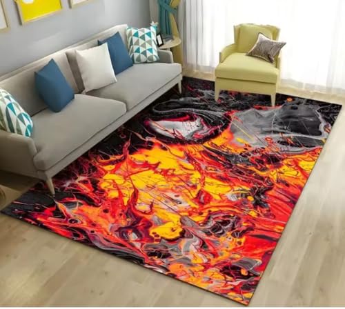JIAOJING Vulkanischer Lavateppich Wohnzimmer rutschfeste Bodenmatte Couchtisch Bereich Teppiche Für Schlafzimmer Teppiche 160X230Cm JIAOJING Vulkanischer Lavateppich Wohnzimmer rutschfeste Bodenmatte Couchtisch Bereich Teppiche Für Schlafzimmer Teppiche 160X230Cm von JIAOJING