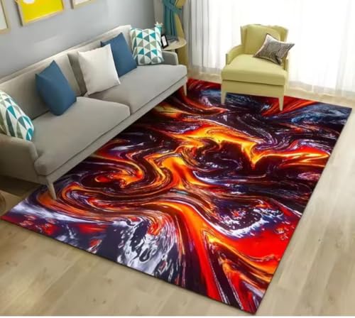 JIAOJING Vulkanischer Lavateppich Wohnzimmer rutschfeste Bodenmatte Couchtisch Bereich Teppiche Für Schlafzimmer Teppiche 160X280Cm JIAOJING Vulkanischer Lavateppich Wohnzimmer rutschfeste Bodenmatte Couchtisch Bereich Teppiche Für Schlafzimmer Teppiche 160X280Cm von JIAOJING