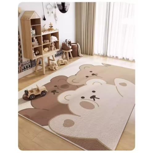 JIAOJING Zimmer Teppich Für Wohnzimmer Arbeitszimmer Spielzeug Lesebereich Baby Krabbelmatte Schlafzimmer Spielmaschine Waschbarer Boden Weicher Teppich 80X150Cm JIAOJING Zimmer Teppich Für Wohnzimmer Arbeitszimmer Spielzeug Lesebereich Baby Krabbelmatte Schlafzimmer Spielmaschine Waschbarer Boden Weicher Teppich 80X150Cm von JIAOJING