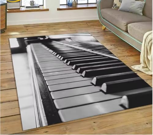 Teppich Traum Klavier Schlüssel Musikinstrument Cartoon Teppich Für Zuhause Wohnzimmer Sofa Fußmatte Dekor rutschfeste Bodenmatte 100X160Cm Teppich Traum Klavier Schlüssel Musikinstrument Cartoon Teppich Für Zuhause Wohnzimmer Sofa Fußmatte Dekor rutschfeste Bodenmatte 100X160Cm von JIAOJING
