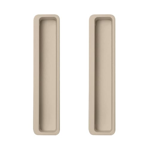 2 StüCk Versteckte Griff Schale zum Einlassen MöBelgriff quadratische Form Schiebetür Griffmuschel Einlassgriff Aluminiumlegierung Mehrfarbig SchiebetüR Muldengriff MöBelknöpfe (175mm,grey2) von JIAOLUN123