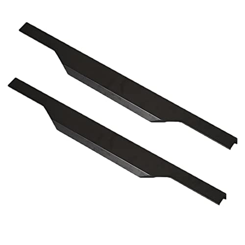 2 Stück Schublade Türgriff Verdeckter Möbelgriffe Schwarz SchrankKnöpfe Aluminium Moebelknauf knäufe ?Ziehgriffe ?für Kleiderschrank,Schlafzimmer,Badezimmer,Kommode Kabinett (600MM) von JIAOLUN123