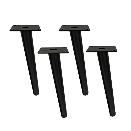 4 Stücke Möbelfüße Möbelbeine Tischbein aus Metall Stützfüße Sofa Füße Kabinettfüße Dickes Material Möbel Zubehör,Schwarz(35cm) von JIAOLUN123