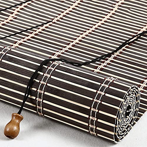 JIAOLUN123 Bambus Rollo Natur Jalousine Bambusrollo Seitenzugrollo Bambus Raffrollo Holzrollos Lichtfilter Sonnenschutz und Sichtschutz Rollo Für Fenster und Türen Pavillon Patio (70 x 200 cm) von JIAOLUN123