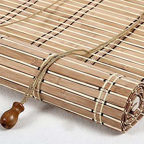 JIAOLUN123 Bambus Rollo Retro Jalousine Bambusrollo Seitenzugrollo Bambus Raffrollo Natur Holzrollos Sonnenschutz und Sichtschutz Rollo Für Fenster und Türen,Maßanfertigung (70 x 180 cm) von JIAOLUN123