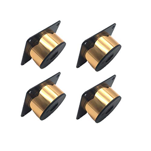 JIAOLUN123 Möbelfüße Runde Beine Edelstahl Möbelfüße Tisch Bett Schrank Sofa Beine Ersatzkabinettfüße 4er Mit Schrauben,Golden(3cm) von JIAOLUN123
