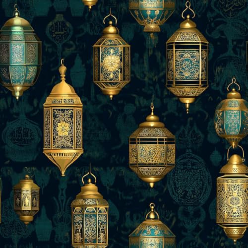 Wandbelag selbstklebend Retro Blau Gold Laterne Arabische Laterne einfach anzubringen Klebefolie Muster Möbelfolie Selbstklebend Möbelaufkleber Wasserdichte Klebetapete Vinyl Folie für Möbel Wand Sch Wandbelag selbstklebend Retro Blau Gold Laterne Arabische Laterne einfach anzubringen Klebefolie Muster Möbelfolie Selbstklebend Möbelaufkleber Wasserdichte Klebetapete Vinyl Folie für Möbel Wand Sch von JIAOQSS