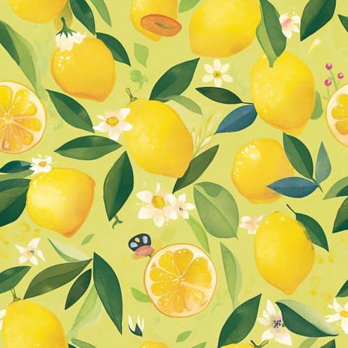 JIAOQSS Klebefolie Möbelfolie Tapete Vintage Zitrone Obst Zitronenbaum einfach anzubringen Klebefolie Möbel Muster Möbelfolie Selbstklebend für Schrank Tapete Schlafzimmer Muster JIAOQSS Klebefolie Möbelfolie Tapete Vintage Zitrone Obst Zitronenbaum einfach anzubringen Klebefolie Möbel Muster Möbelfolie Selbstklebend für Schrank Tapete Schlafzimmer Muster von JIAOQSS