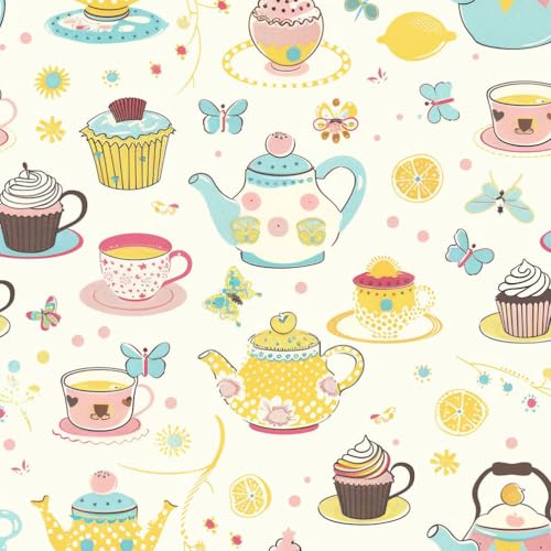 JIAOQSS Tapete die selbstklebt Zitrone Teekanne Tasse Cartoon Mustertapete Klebefolie Wandtapete Möbelfolie Tapeten Wasserdicht Vinyl Wrap Klebetapete Wohnzimmer Schlafzimmer Wallpaper JIAOQSS Tapete die selbstklebt Zitrone Teekanne Tasse Cartoon Mustertapete Klebefolie Wandtapete Möbelfolie Tapeten Wasserdicht Vinyl Wrap Klebetapete Wohnzimmer Schlafzimmer Wallpaper von JIAOQSS