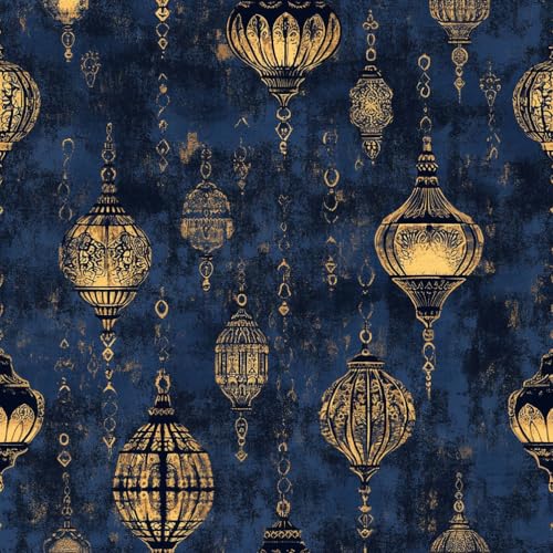 JIAOQSS Selbstklebende Tapete Retro Blau Gold Laterne Arabische Laterne Kontaktpapier Klebefolie Wandtapete Möbelfolie Tapeten Wasserdicht Vinyl Wrap Klebetapete Wohnzimmer Schlafzimmer Wallpaper JIAOQSS Selbstklebende Tapete Retro Blau Gold Laterne Arabische Laterne Kontaktpapier Klebefolie Wandtapete Möbelfolie Tapeten Wasserdicht Vinyl Wrap Klebetapete Wohnzimmer Schlafzimmer Wallpaper von JIAOQSS