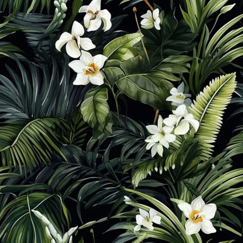 JIAOQSS Abziehbare Tapete Grünes Blatt Retro Blumen Kontaktpapier Klebefolie Wandtapete Möbelfolie Tapeten Wasserdicht Vinyl Wrap Klebetapete Wohnzimmer Schlafzimmer Wallpaper JIAOQSS Abziehbare Tapete Grünes Blatt Retro Blumen Kontaktpapier Klebefolie Wandtapete Möbelfolie Tapeten Wasserdicht Vinyl Wrap Klebetapete Wohnzimmer Schlafzimmer Wallpaper von JIAOQSS