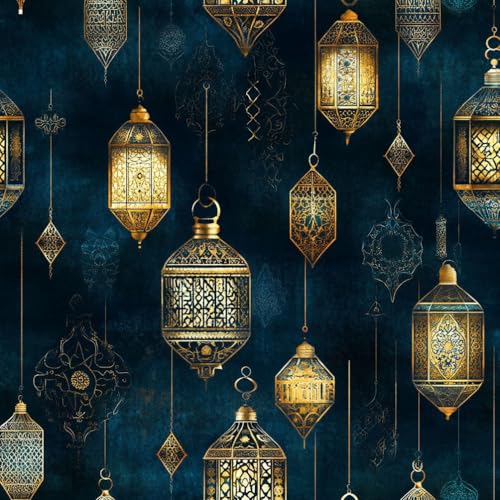 JIAOQSS Abziehbare Tapete Retro Blau Gold Laterne Arabische Laterne Kontaktpapier Klebefolie Möbel Dekorfolie Selbstklebend Küche Klebetapete Muster Tapeten Wassdicht DIY Wohnzimmer Wandtapete JIAOQSS Abziehbare Tapete Retro Blau Gold Laterne Arabische Laterne Kontaktpapier Klebefolie Möbel Dekorfolie Selbstklebend Küche Klebetapete Muster Tapeten Wassdicht DIY Wohnzimmer Wandtapete von JIAOQSS