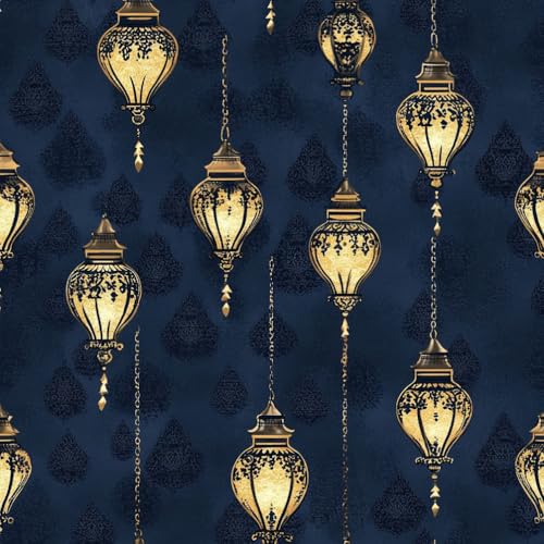 JIAOQSS Abziehbare Tapete Retro Blau Gold Laterne Arabische Laterne Kontaktpapier Muster Möbel Folie Wandbelag Selbstklebend Wasserdicht Vinyl Klebefolie für Schlafzimmer Wohnzimmer Wand Möbel JIAOQSS Abziehbare Tapete Retro Blau Gold Laterne Arabische Laterne Kontaktpapier Muster Möbel Folie Wandbelag Selbstklebend Wasserdicht Vinyl Klebefolie für Schlafzimmer Wohnzimmer Wand Möbel von JIAOQSS