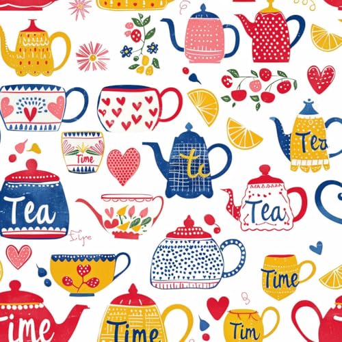 JIAOQSS Abziehbare Tapete Bunte Teekanne Kontaktpapier Klebefolie Wandtapete Möbelfolie Tapeten Wasserdicht Vinyl Wrap Klebetapete Wohnzimmer Schlafzimmer Wallpaper JIAOQSS Abziehbare Tapete Bunte Teekanne Kontaktpapier Klebefolie Wandtapete Möbelfolie Tapeten Wasserdicht Vinyl Wrap Klebetapete Wohnzimmer Schlafzimmer Wallpaper von JIAOQSS
