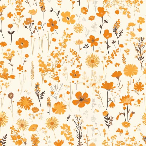 JIAOQSS Tapete die selbstklebt Moderne bunte Blumen bunter Totenkopf Mustertapete Muster Tapeten Klebetapete Vinyl Wrap Wandtapete Wohnzimmer Schlafzimmer Möbelfolie Bunt Wasserdicht Wallpaper von JIAOQSS