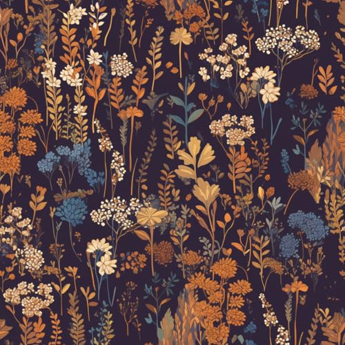 JIAOQSS Wandbelag selbstklebend Vintage Dunkler Blumengarten Boho Blumen einfach anzubringen Selbstklebend Vinyl Möbelfolie Wohnzimmer Schlafzimmer Klebetapete Möbel Kabinett Decor JIAOQSS Wandbelag selbstklebend Vintage Dunkler Blumengarten Boho Blumen einfach anzubringen Selbstklebend Vinyl Möbelfolie Wohnzimmer Schlafzimmer Klebetapete Möbel Kabinett Decor von JIAOQSS