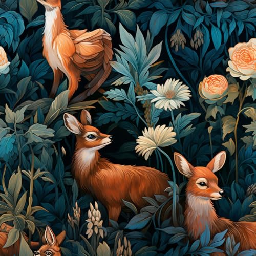 JIAOQSS Wandbelag selbstklebend Boho Blumen Abstrakte Tiere einfach anzubringen Klebefolie Wandtapete Möbelfolie Tapeten Wasserdicht Vinyl Wrap Klebetapete Wohnzimmer Schlafzimmer Wallpaper JIAOQSS Wandbelag selbstklebend Boho Blumen Abstrakte Tiere einfach anzubringen Klebefolie Wandtapete Möbelfolie Tapeten Wasserdicht Vinyl Wrap Klebetapete Wohnzimmer Schlafzimmer Wallpaper von JIAOQSS