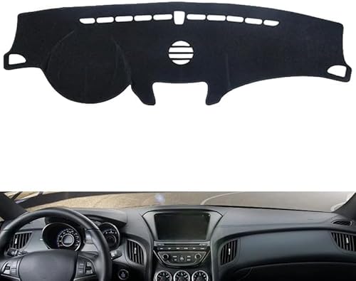 JIAQINF Armaturenbrett-Abdeckung für Hyundai Genesis Coupe 2008-2016, Dash Teppich Matte Anti-Rutsch Instrument Panel Teppiche Armaturenbrett-Matte. JIAQINF Armaturenbrett-Abdeckung für Hyundai Genesis Coupe 2008-2016, Dash Teppich Matte Anti-Rutsch Instrument Panel Teppiche Armaturenbrett-Matte. von JIAQINF