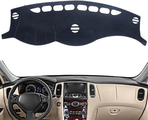 JIAQINF Armaturenbrett-Abdeckung für Infiniti QX50 EX35 EX37 EX30d J50 2007~2017, Dash Teppich Matte Anti-Rutsch Instrument Panel Teppiche Armaturenbrett-Matte. JIAQINF Armaturenbrett-Abdeckung für Infiniti QX50 EX35 EX37 EX30d J50 2007~2017, Dash Teppich Matte Anti-Rutsch Instrument Panel Teppiche Armaturenbrett-Matte. von JIAQINF
