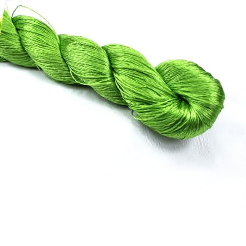 Stickgarn 1 Stück Seidenfaden Handstickerei Sticken Kreuzstich 400 m Seidenstickfaden //Blattstickerei/grüne Serie(3) von JIASHUNHE