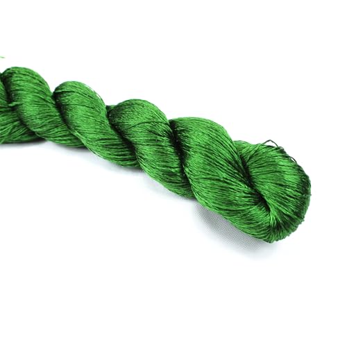 Stickgarn 1 Stück Seidenfaden Handstickerei Sticken Kreuzstich 400 m Seidenstickfaden //Blattstickerei/grüne Serie(7) von JIASHUNHE