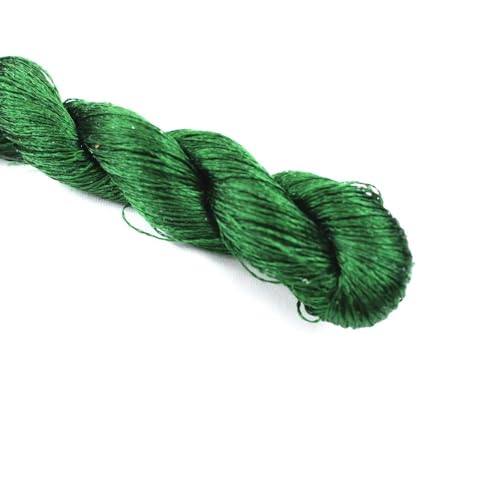 Stickgarn 1 Stück Seidenfaden Handstickerei Sticken Kreuzstich 400 m Seidenstickfaden //Blattstickerei/grüne Serie(8) von JIASHUNHE