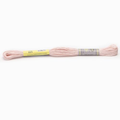 Stickgarn 12 Stränge, 8 Meter, Sticktwist aus merzerisierter Baumwolle, Kreuzstichgarn, 22 Farben erhältlich(225) von JIASHUNHE