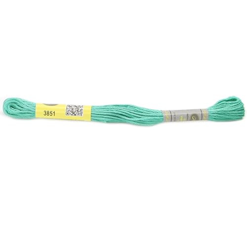 Stickgarn 12 Stränge 8 Meter Sticktwist aus merzerisierter Baumwolle, Kreuzstichgarn, 26 Farben erhältlich(3851) von JIASHUNHE