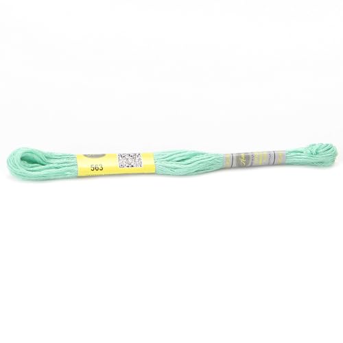 Stickgarn 12 Stränge 8 Meter Sticktwist aus merzerisierter Baumwolle, Kreuzstichgarn, 26 Farben erhältlich(563) von JIASHUNHE