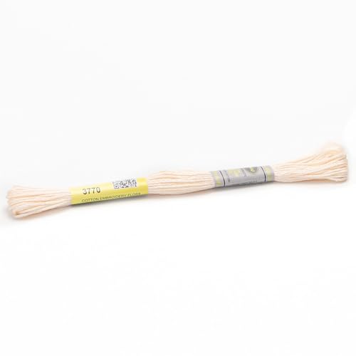 Stickgarn 12 Stränge mit 8,7 Yards doppelter merzerisierter Baumwollseide, Kreuzstich-Stickgarn, 22 Farben erhältlich(3770) von JIASHUNHE