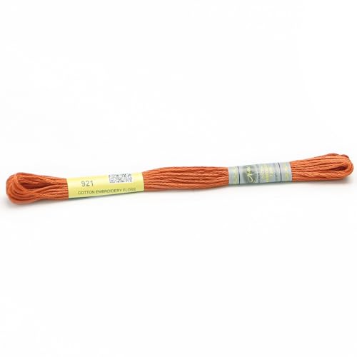 Stickgarn 12 Stränge mit 8,7 Yards doppelter merzerisierter Baumwollseide, Kreuzstich-Stickgarn, 22 Farben erhältlich(921) von JIASHUNHE