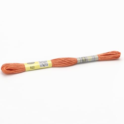 Stickgarn 12 Stränge mit 8,7 Yards doppelter merzerisierter Baumwollseide, Kreuzstich-Stickgarn, 22 Farben erhältlich(922) von JIASHUNHE