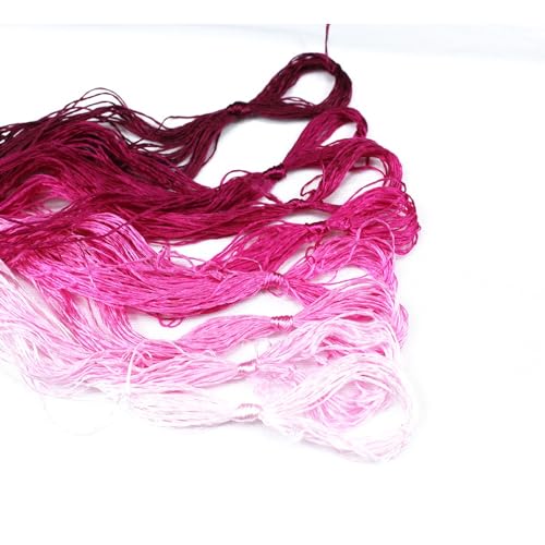 Stickgarn 8 Stück Faden-Seiden-Stickerei Spiraea Silk Line handbestickte Fäden(14) von JIASHUNHE