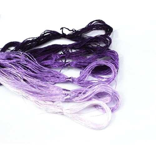 Stickgarn 8 Stück Faden-Seiden-Stickerei Spiraea Silk Line handbestickte Fäden(17) von JIASHUNHE
