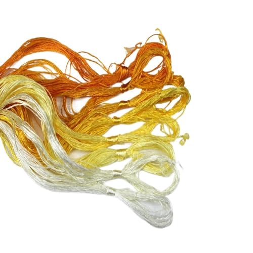 Stickgarn 8 Stück Faden-Seiden-Stickerei Spiraea Silk Line handbestickte Fäden(4) von JIASHUNHE