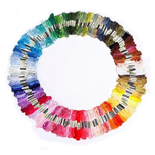 Stickgarn Mehrfarbiger Kreuzstichfaden, metallischer Kreuzstich, Verkabelung, goldener Stickfaden, DIY Handnähen, Stricken, Sticken(24PCS Random Color) von JIASHUNHE