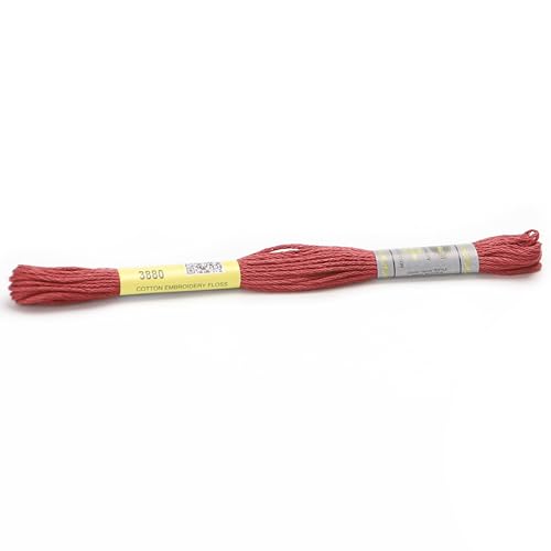 Stickgarn Packung mit 12 Strängen aus merzerisierter Baumwollseide, 8,7 Yards, Kreuzstich-Stickgarn, 16 Farben erhältlich(3880) von JIASHUNHE