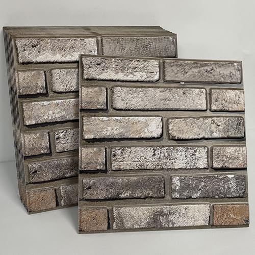 3D Wandpaneele 10 Stück Wandpaneele Selbstklebend 30x 30cm Wandaufkleber Wasserdicht Wandtapete Klebetapete für Küche Schlafzimmer Badezimmer Wohnzimmer von JIATUMEIMAOYI