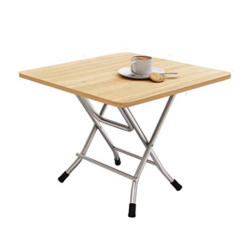 Zusammenklappbarer Esstisch, Couchtisch, quadratischer Tisch, Studiertisch, kleiner Schreibtisch, tragbarer Picknicktisch, 60 x 60 x 50 cm, 7 Farben (D) von JIAXI-HG