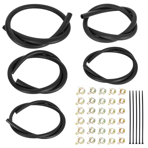 5 Größe Kraftstoffleitung Schlauch 3/8" 1/2" 5/16" 1/4" 3/16" ID NBR Gummi 3.3Ft Benzinrohr mit 30Pcs Klemmen für 5Pcs Krawattenarmbänder für kleine Motoren Golfwagen Schneemobil Motorrad ATV Traktor 5 Größe Kraftstoffleitung Schlauch 3/8" 1/2" 5/16" 1/4" 3/16" ID NBR Gummi 3.3Ft Benzinrohr mit 30Pcs Klemmen für 5Pcs Krawattenarmbänder für kleine Motoren Golfwagen Schneemobil Motorrad ATV Traktor von JIAYAN