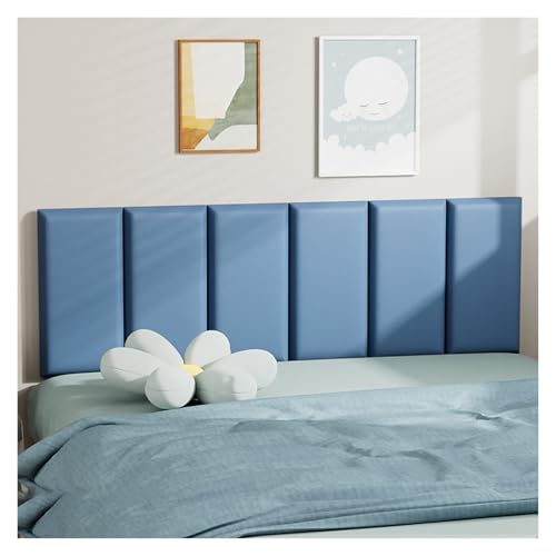 JIAYING 3D Antikollision Wandpolsterung Für Kinder, Selbstklebend Weiche Wandaufkleber Softpackung Dunkelblau Polsterpaneel Schutzplatte Wandpaneele Gepolstert(1pc,30cmx40cm) von JIAYING