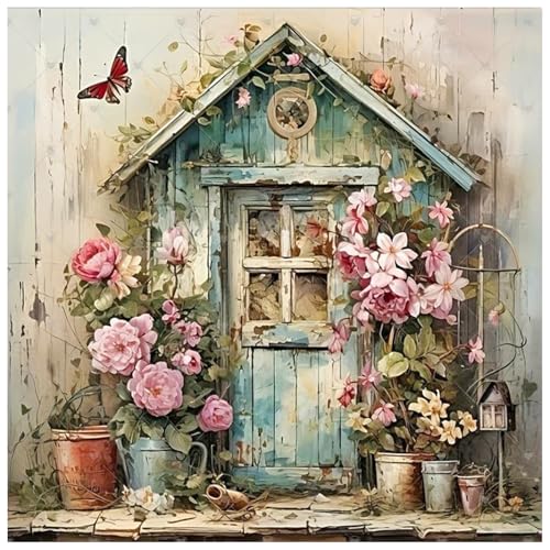 JICFDAO DIY Diamond Painting Erwachsene Häuser 40x40cm Diamond Painting Blumen Diamant Malerei Bilder Landschaft Stickbilder Erwachsene Anfänger Holzhaus Schmetterling für Home Wand Dekor JICFDAO DIY Diamond Painting Erwachsene Häuser 40x40cm Diamond Painting Blumen Diamant Malerei Bilder Landschaft Stickbilder Erwachsene Anfänger Holzhaus Schmetterling für Home Wand Dekor von JICFDAO