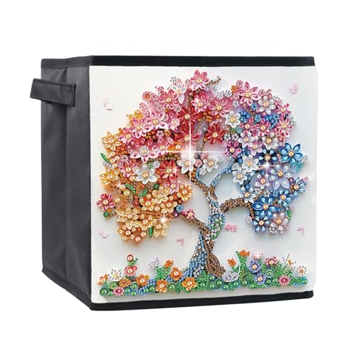 JICFDAO Diamond Painting Faltbare Aufbewahrungsboxen 25x25x26cm Aufbewahrungsbeutel mit Griffen Storage Box Körbe Organizer in Würfelform Aufbewahrungsbehälter für Spielzeug Kleidung Bücher Baum JICFDAO Diamond Painting Faltbare Aufbewahrungsboxen 25x25x26cm Aufbewahrungsbeutel mit Griffen Storage Box Körbe Organizer in Würfelform Aufbewahrungsbehälter für Spielzeug Kleidung Bücher Baum von JICFDAO