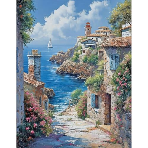 JICFDAO Diamond Painting Landschaft 40x50cm Diamond Painting Meer Diamant Malerei Bilder Haus am See Stickbilder Erwachsene Anfänger Malen nach Zahlen Blumen Himmel Zur Entspannung und Als Wanddeko JICFDAO Diamond Painting Landschaft 40x50cm Diamond Painting Meer Diamant Malerei Bilder Haus am See Stickbilder Erwachsene Anfänger Malen nach Zahlen Blumen Himmel Zur Entspannung und Als Wanddeko von JICFDAO
