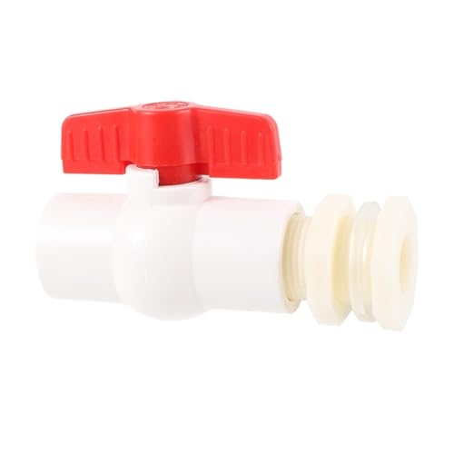 1/2 "3/4" ABS-Kunststoff-Wassertank-Anschluss Mit PVC-Kugelhahn Aquarium Aquarium Outlet Eimer Anschluss Abflussrohrverschraubung(1/2") von JIDKEINNH