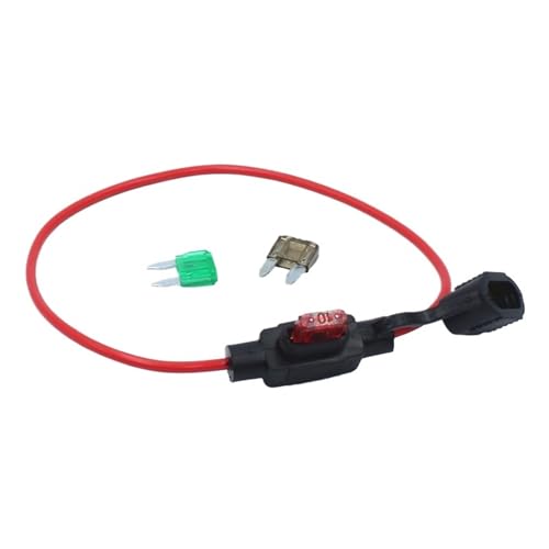 1 Stück wasserdichter Auto-Inline-Mini-Inline-Sicherungshalter + 1 Stück Sicherungseinsätze(4A and Fuse Holder) von JIDKEINNH